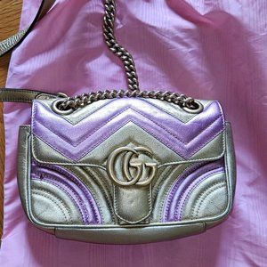 Gucci GG Marmont Flap leather crossbody bag